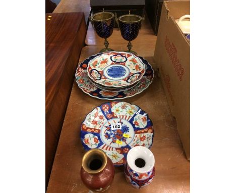 Quantity of Imari plates etc.