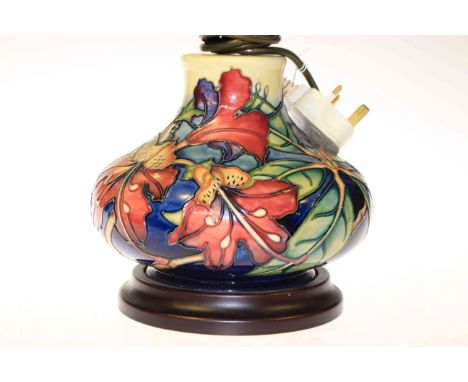 Moorcroft orchid table lamp