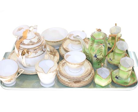 Japanese coffee set and Noritake tea set