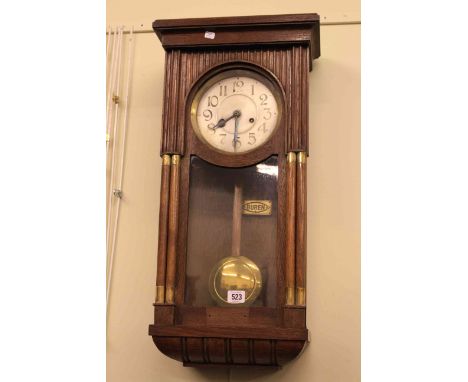 1920's/30's oak cased wall clock