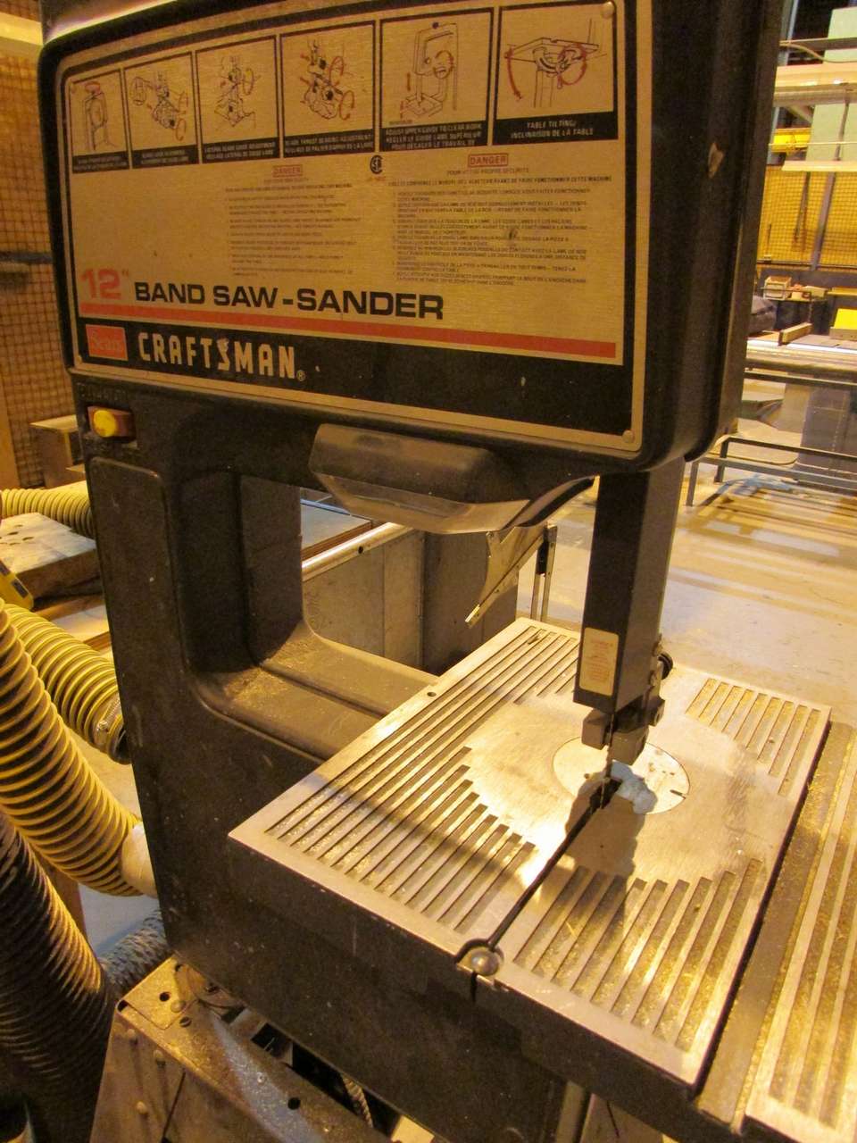 Craftsman 113.24330C 12" Band SawSander 120V, Single Phase, (Loc. Wood