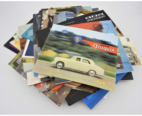 1992 BUGATTI EB110 SUPERSPORT PRESS PACK AND OVER 120 ADDITIONAL FRENCH CAR BROCHURES  The most interesting item is an origin