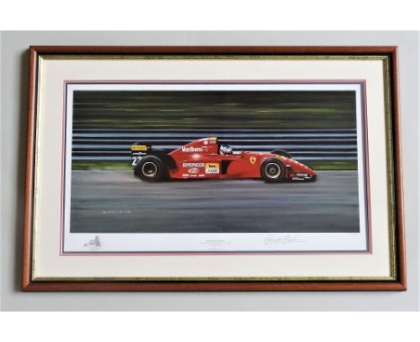 'BON ANNIVERSAIRE; BY GERALD COULSON, 1995  Jean Alesi winning the 1995 Canadian Grand Prix on his 31st birthday, his only ra