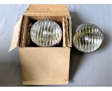 TWO FENDER-MOUNTED CARELLO DRIVING LIGHTS FOR 1950S FERRARI, ALFA-ROMEO, LANCIA   As fitted to prominent sports and GT cars o