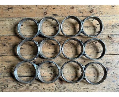 LANCIA FLAVIA BERLINA HEADLAMP BEZELS  Five in total, new old stock items. 