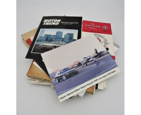 A COLLECTION OF PERIOD JAGUAR BROCHURES AND ROAD TESTS (C.40 IN TOTAL)  Covering the XK140, Mark II, S-Type, Mark X, E-Type, 
