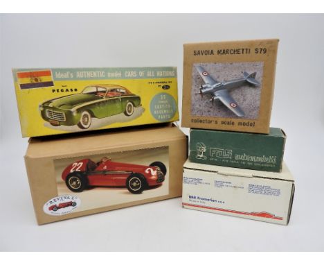 ALFA 159 BY REVIVAL, PEGASO BY IDEAL, AND OTHER MODELS  1949 Alfa Romeo 2500 SS by BBR (1:43 scale) 1951 Alfa-Romeo 159 Alfet