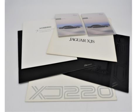 XJ220 PRESS INFORMATION AND BROCHURE, XJR-S, XJS, AND OTHER SPECIALIST JAGUAR BROCHURES  Issued by Jaguar Cars, a press pack 