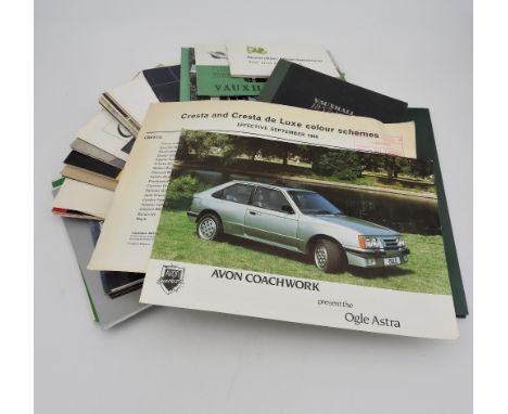 LOTUS CARLTON AND OTHER VAUXHALL BROCHURES AND RELATED MATERIAL  Hard-backed large format (30 x 33cm) brochure for the giant 