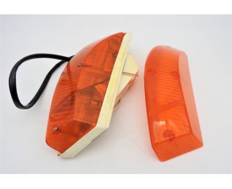 TWO CARELLO INDICATOR LENSES AND REVERSING LIGHTS FOR ALFA-ROMEO DUETTO SPIDERS  In original Carello box, new/old stock. One 