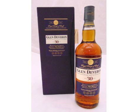 Glen Deveron 30 year old single malt Scotch whisky 75cl in original fitted packaging