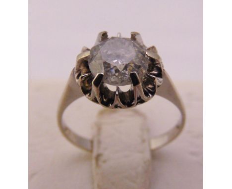 18ct gold and diamond solitaire ring, centre stone approx 1.3 carats, approx total weight 2.7g