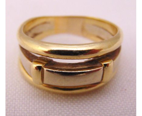 Gold dress ring tested 9ct, approx total weight 8.1g