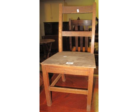 Vintage oak bar back child or dolls chair. (B.P. 24% incl. VAT)
