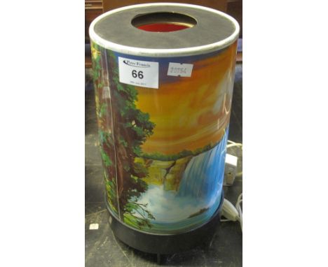 A Laronde cylindrical waterfall table lamp. (B.P. 24% incl. VAT)