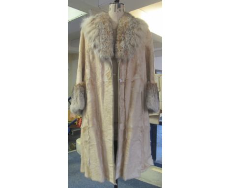 Vintage 3/4 length pony skin coat with fur collar and cuffs. (B.P. 24% incl. VAT)   CONDITION REPORT:  National Fur Company L
