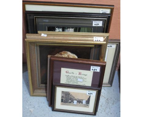 A group of assorted small furnishing pictures, topographical prints, oils, portrait of a gentleman etc. Framed. (11)(B.P. 24%