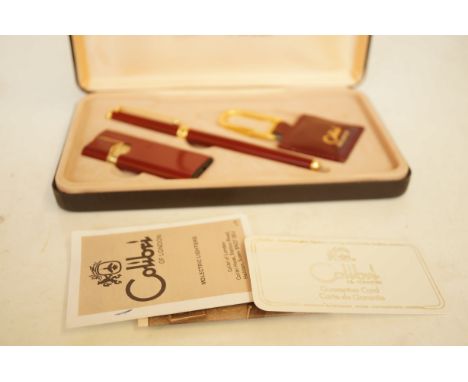 Boxed Colbri lighter, pen &amp; key ring 