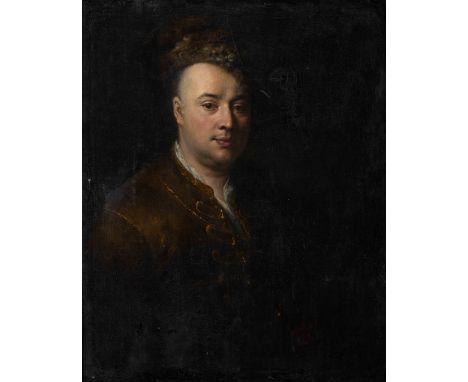 Portrait of a gentlemanPortrait of a gentleman, oil on canvas, Dutch school, 17th C. (2nd half), relined, restoration, fault 