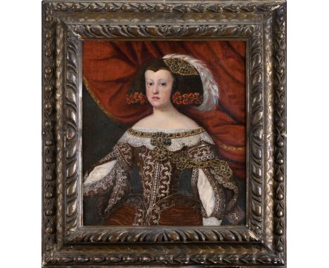 Portrait of Mariana of Austria, Queen of Spain (1634-1696)Portrait of Mariana of Austria, Queen of Spain (1634-1696), oil on 