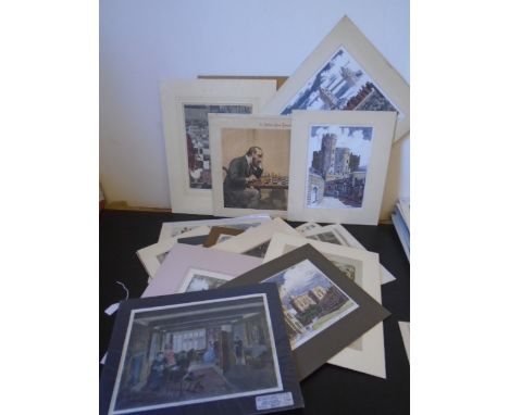 Assorted prints/plates from various newspapers to incl The Graphic, The Sketch, London Illustrated News etc, some mounted