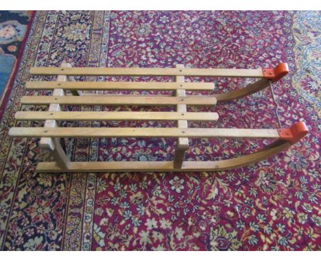 Vintage Gloco German wooden sled