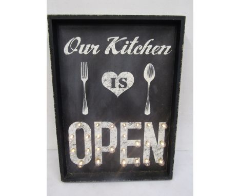 Kitchen light up sign 53x39cm