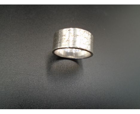 A Silver (925) Tiffany &amp; Co ring size U