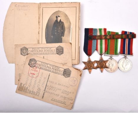 Four: 1939-45 star, Italy star, Defence, War (un-named as issued), VF, together with a pack of ephemera including soldier’s s