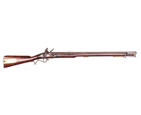 A very good .65” Enfield made late pattern Baker flintlock rifle,  45½” overall, twist barrel 30” with ordnance proofs, block