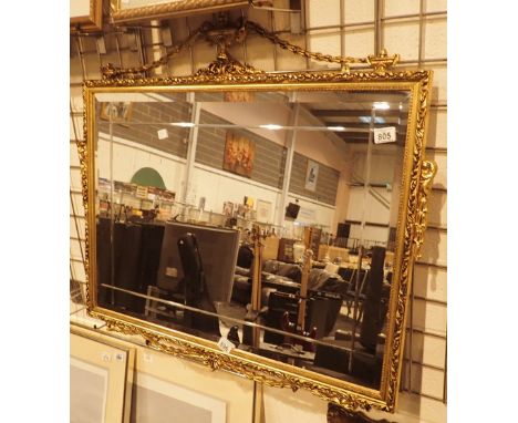 Gilt framed ornate mirror 94 x 89 cm 