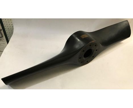 A BLACK FINISHED PROPELLOR BOSS FOR THE CHEETAH ENGINE. A black finished propeller boss for the Cheetah engine, stamped to tw