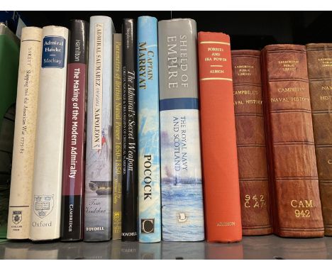 THE BRITISH NAVY PRIOR TO THE FIRST WORLD WAR. A selection of books about Naval History to include three volumes from Lives o