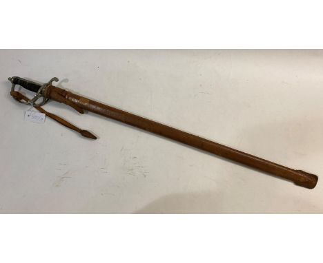 AN 1850 PATTERN ROYAL ARTILLERY OFFICERS SWORD BY McQUEEN OF NEWCASTLE. With an 89cm straight tapering and fullered blade, et