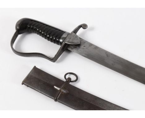 A PRESENTATION 1796 LIGHT CAVALRY SABRE. With an 81cm curved undecorated blade with double edged pointed tip pointed and pron