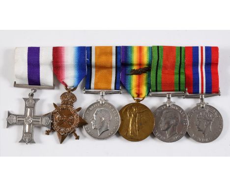 A FIRST/SECOND WORLD WAR MILITARY CROSS GROUP TO CAPTAIN ZAMBRA. A group of six comprising, Military Cross engraved to the re