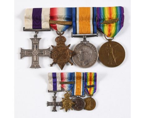 A MILITARY CROSS GROUP OF FOUR TO MAJOR PFEIL OF THE R.G.A. A Great War group of four comprising Military Cross, 1914 Star wi