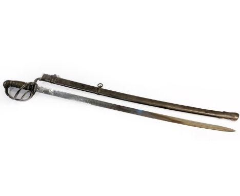 AN 1821 PATTERN ROYAL ARTILLERY OFFICERS SWORD BY ALFRED PILLIN. with an 88cm straight blade with pointed end and no fullers,