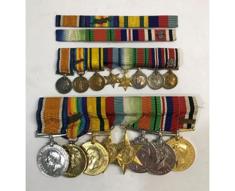 A FIRST/SECOND WAR GROUP OF EIGHT TO THE 1st LONDON REGIMENT AND MARINES. A group of eight comprising Great War War Medal and