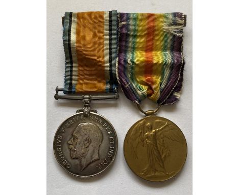 A FIRST WORLD WAR PAIR TO THE QUEEN'S REGIMENT. A Great War pair comprising War Medal and Victory Medal named to Pte W.Eggar,