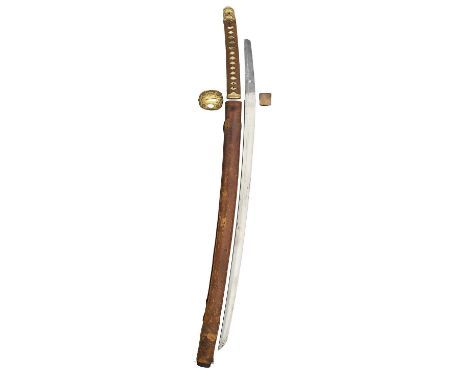 A JAPANESE SHIN-GUNTO, SHOWA PERIOD (1926-1945), BLADE 1600-1700, SIGNED TAKADA JU FUJIWARA MUNEKAGE sugata (configuration): 