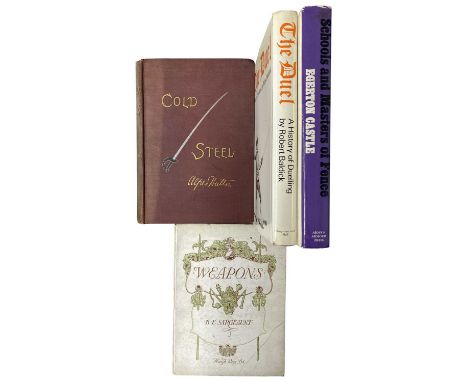 HUTTON, ALFRED: COLD STEEL: PRACTICAL TREATISE ON THE SABER William Clowes, London, 1889, 245 pages, 55 plates, Original publ