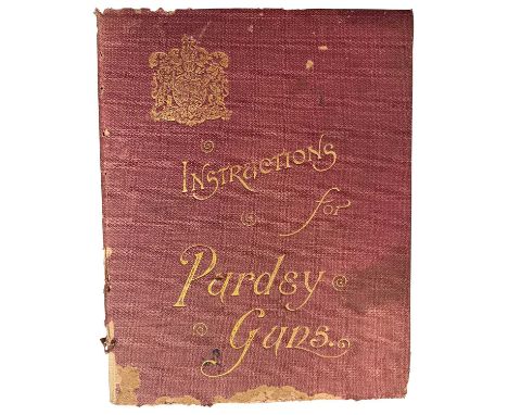 JAMES PURDEY & SONS: INSTRUCTIONS FOR PURDEY GUNS 1911, (worn cover, some light foxing)