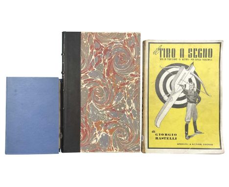 ITALIAN ARMS & ARMOUR: THREE VOLUMES comprising: Regaldi, Giuseppe, L'Armeria Reale di Torino, Torino, 1861, 69 pages, black 