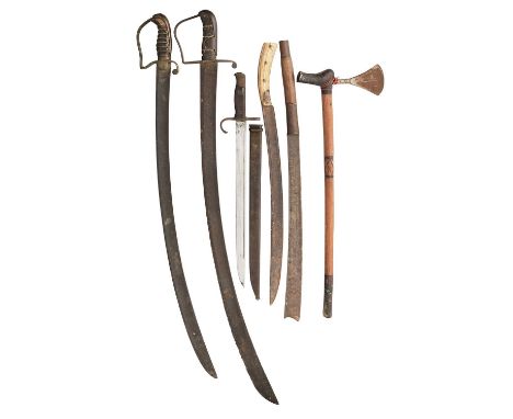 A 1796 PATTERN LIGHT CAVALRY TROOPER’S SWORD AND ANOTHER CAVALRY SWORD, LATE 18TH/EARLY 19TH CENTURY, A JAPANESE MODEL 1897 B