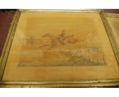 Assorted 19th century and later hunting prints by Henry Alken etc 