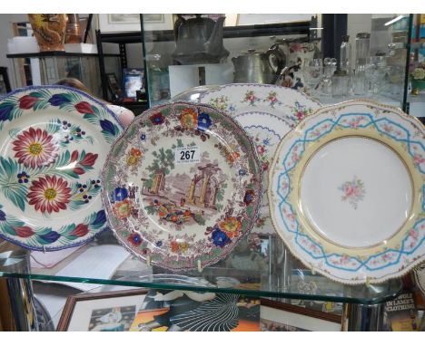 A mixed lot of ceramic plates,&nbsp;