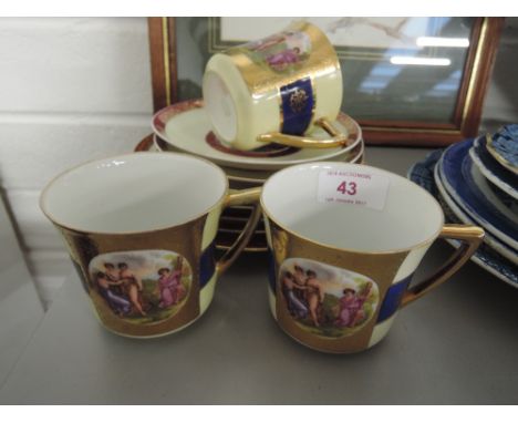 A part Czechoslovakian tea service 