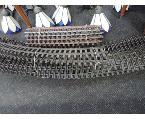 A selection of LGB G scale curved track, various lengths