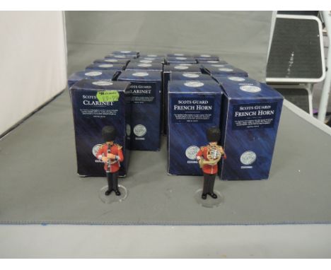 Twenty three Corgi Icon cast metal figures, Scotsguard Clarinet x 11 & Scotsguard French Horn x 12, all boxed